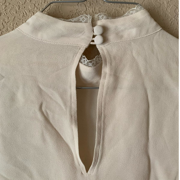 Reformation Cream Embroidered Blouse - Picture 4 of 11